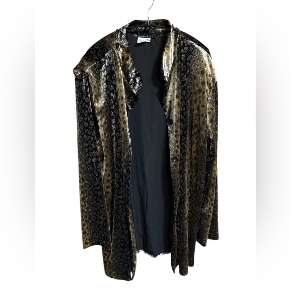 Velvety Button Down Jacket